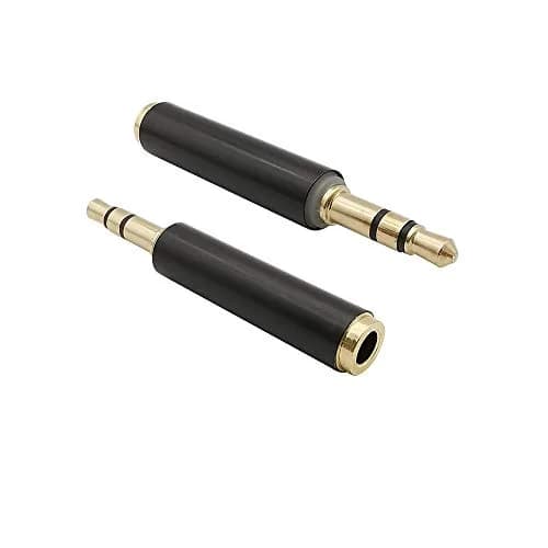 VizGiz TRRS to TRS Adapter 2 Pack | 3.5mm Male to Female Converter for Microphone Input thumbnail 1