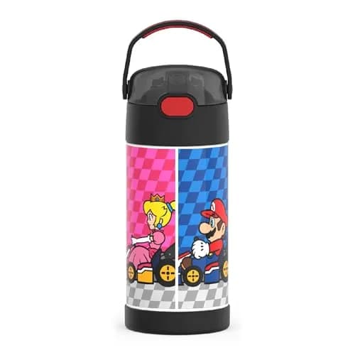 THERMOS FUNTAINER Water Bottle with Straw 12oz | Kids Stainless Steel Vacuum Insulated Bottle thumbnail 8