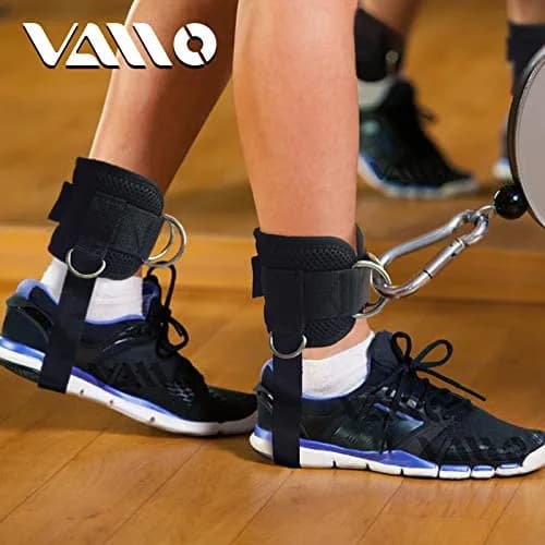 VAIIO Purple Ankle Straps for Cable Machines, 220g (7.76 oz) Pair | Adjustable Comfort Fit Nylon thumbnail 6