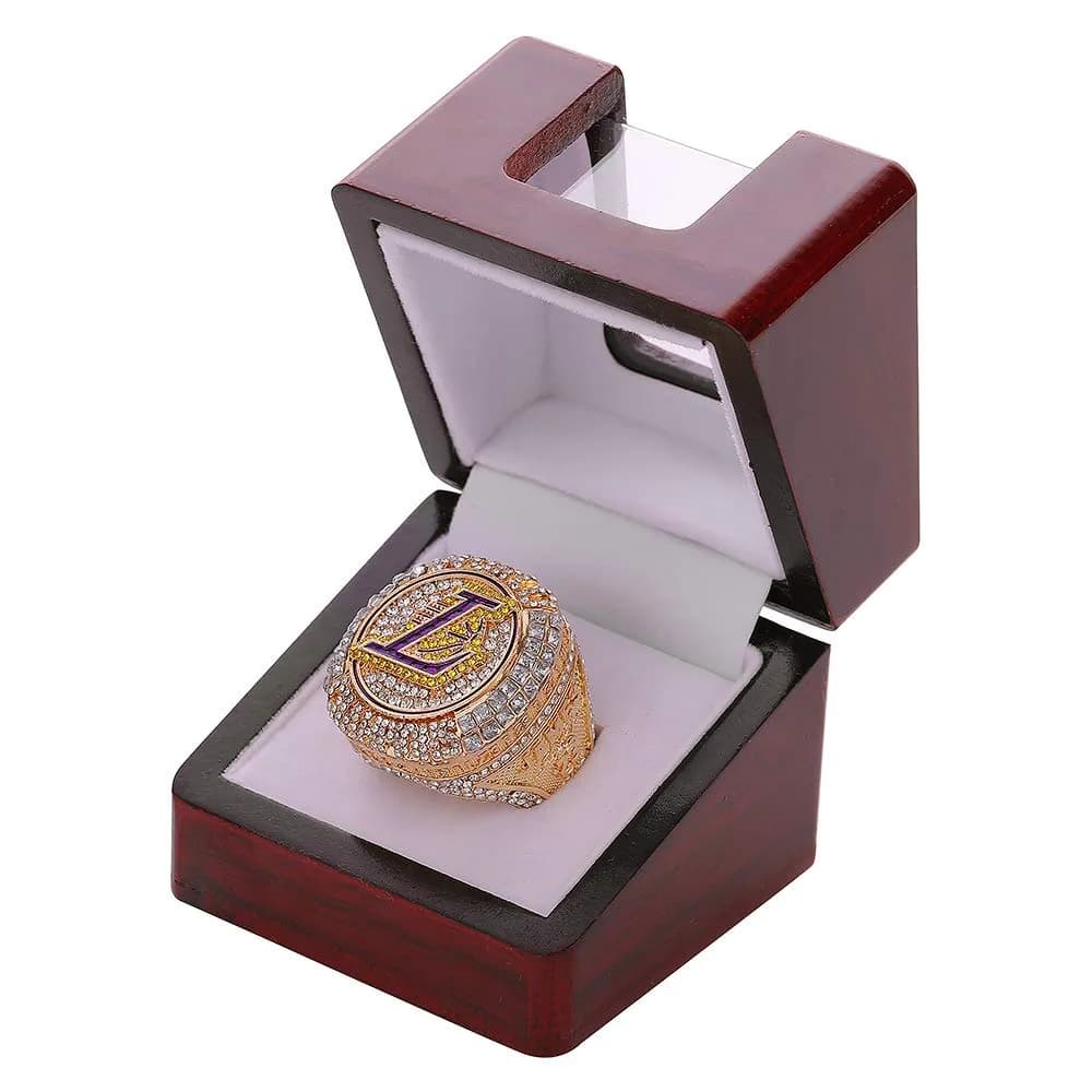 noblehead Championship Ring Display Case Single Slot Real Wood | 6.1 cm (2.4 in) Cube - main product image