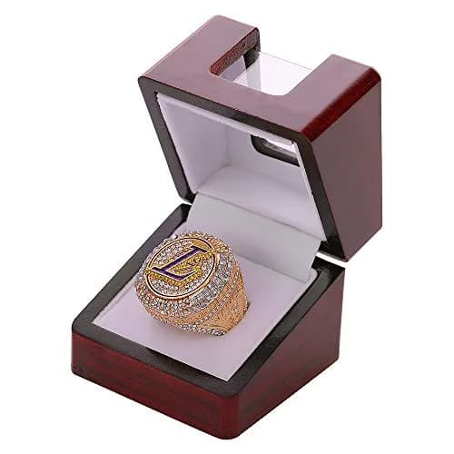 noblehead Championship Ring Display Case Single Slot Real Wood | 6.1 cm (2.4 in) Cube thumbnail 1