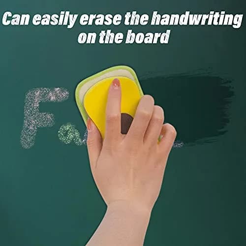 OSOPOLA 2 Pack Chalkboard Eraser + 2 Microfiber Cloths | Washable Microfiber Cleaning Tool thumbnail 4