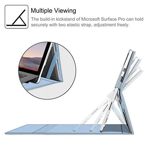FINTIE Case for 12.3 inch Microsoft Surface Pro 7 Plus, Pro 7/6/5/4/3 | Multi-Angle PU Leather Cover thumbnail 3