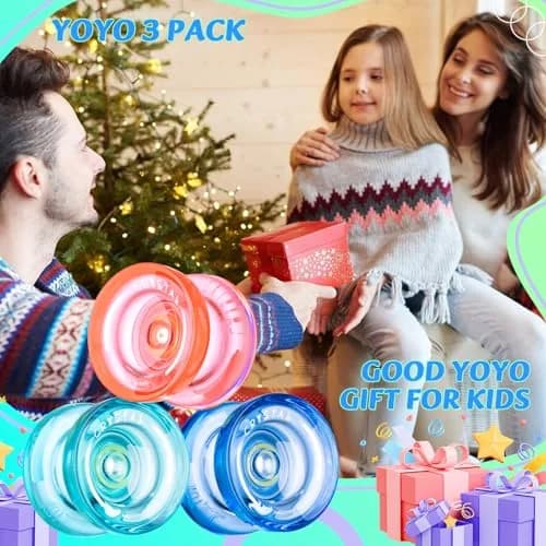 MAGICYOYO K2 Professional Crystal Yoyo 3-Pack | Responsive & Unresponsive Dual-Purpose Yo-yo Set thumbnail 3