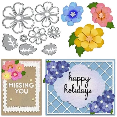 Hying Floral Leaves Cutting Dies for Card Making, 15cm (5.9in) | DIY Scrapbooking Embellishments thumbnail 1