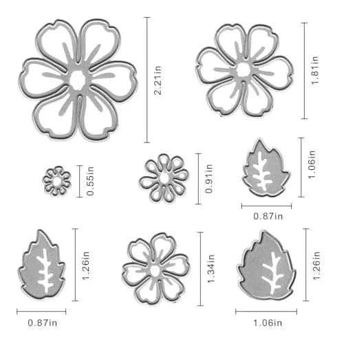 Hying Floral Leaves Cutting Dies for Card Making, 15cm (5.9in) | DIY Scrapbooking Embellishments thumbnail 2