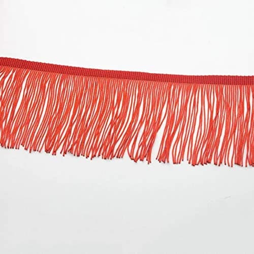 KUYLENT 6.5 Yard 4 Inches Polyester Fringe Trim Lace Tassel for Latin Stage Costumes & Decor | Soft Sheen, Durable thumbnail 3
