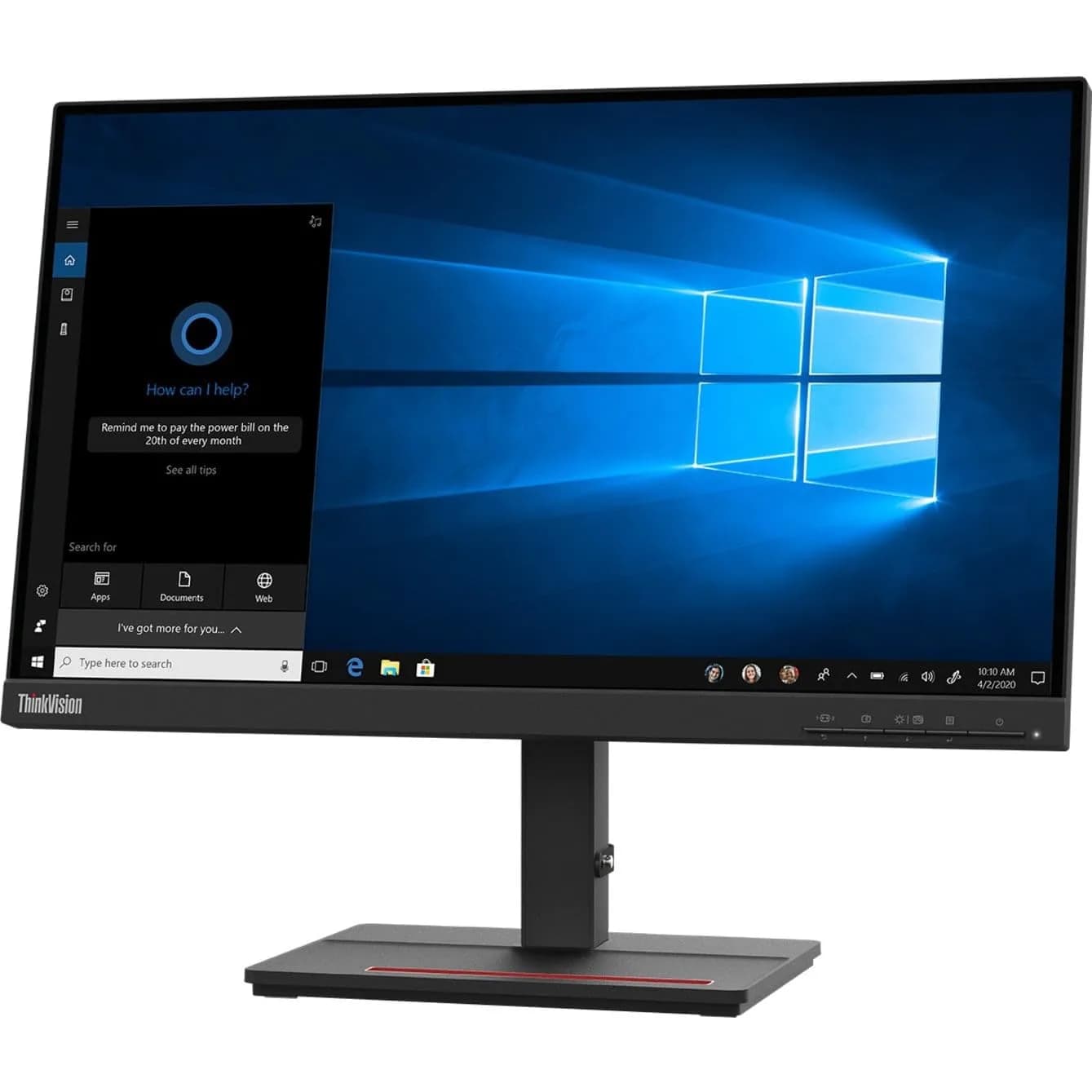 Lenovo ThinkVision S24e-20 23.8" Full HD LCD Monitor | 16:9, VA, FreeSync, 250 Nit, 4 ms