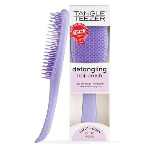 Tangle Teezer Ultimate Detangler Curly Hair Brush, 3C to 4C, Purple Passion (80g) thumbnail 1
