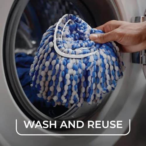 O-Cedar RinseClean Spin Mop & Bucket System with Dual Tanks | 3L (0.79gal) Capacity | Removes 99% of Bacteria thumbnail 8