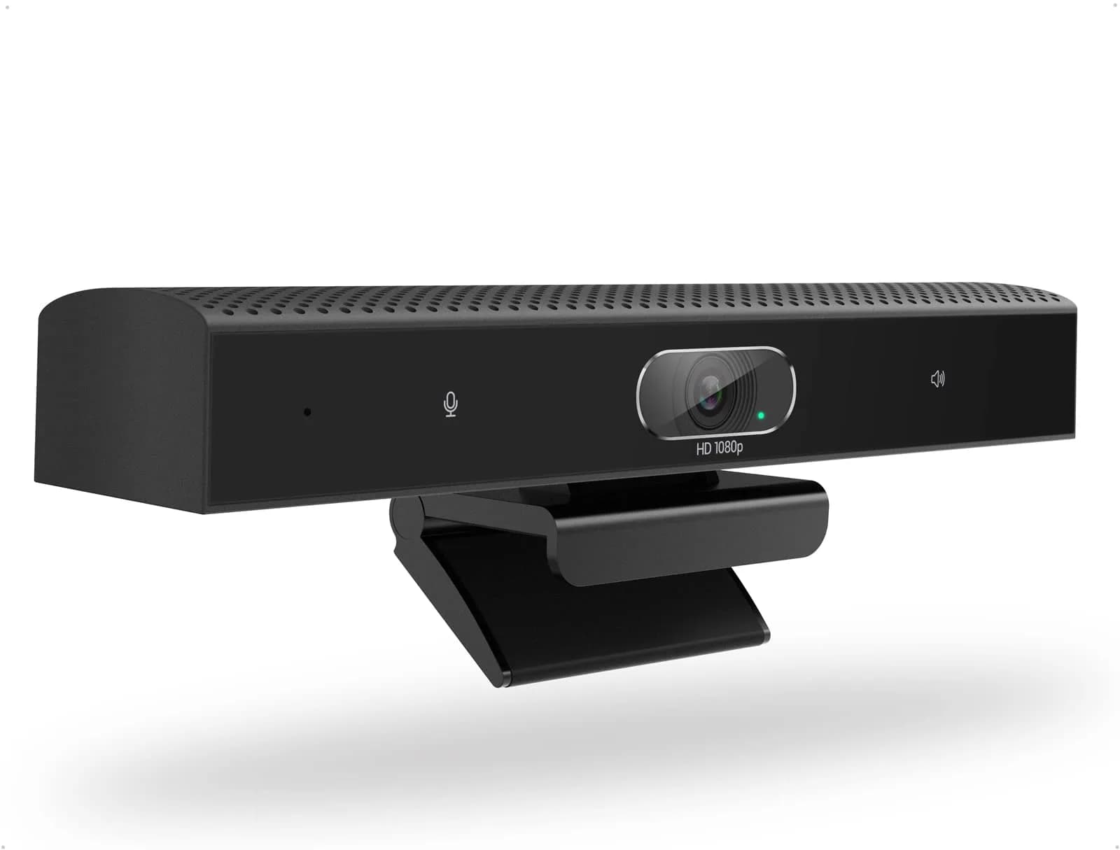 PolaTab Conference Room Camera, 3-in-1, 1080p Full HD Webcam with Microphone and Speaker, USB Plug and Play, Wide Angle Video Conference Camera for Desktop, Laptop, Mac, PC (Black) — Black