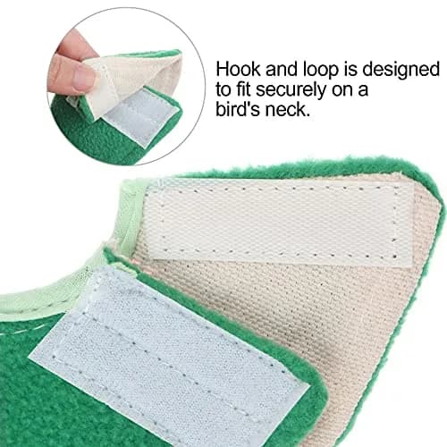 Haomian 4 Pack Soft Bird Elizabethan Collars for Small Parrots | Adjustable Cotton Recovery Cone (70-120 chars) thumbnail 4