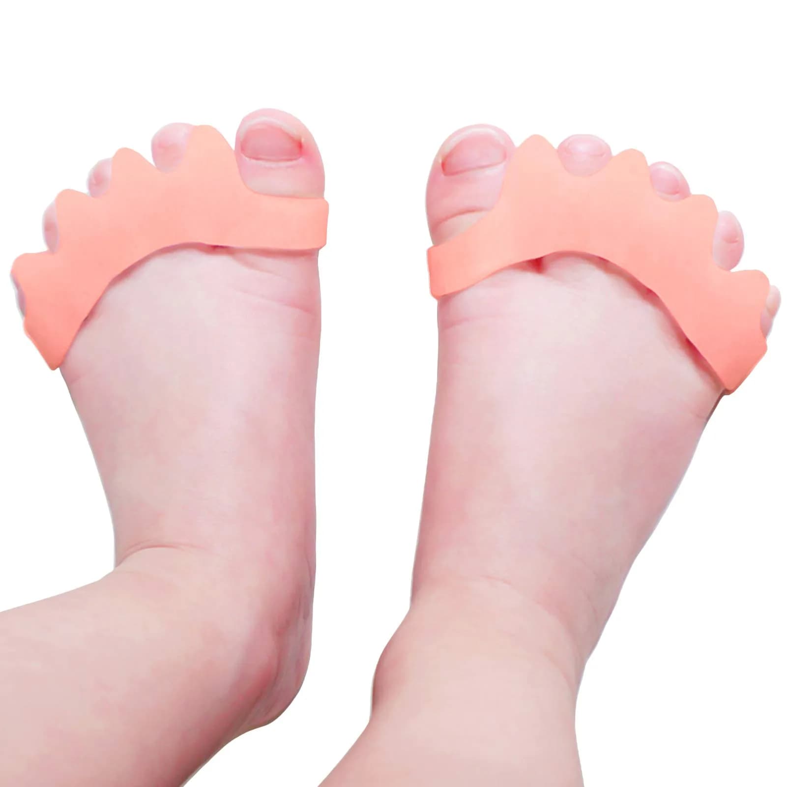 ERSANLI Children’s Gel Toe Separator & Bunion Corrector 2 Pcs | Supports Natural Toe Alignment for Kids — Beige