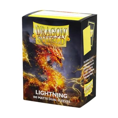 Dragon Shield Matte Dual Standard Size Card Sleeves (100 CT, Lightning) | Premium TCG Protection - main product image