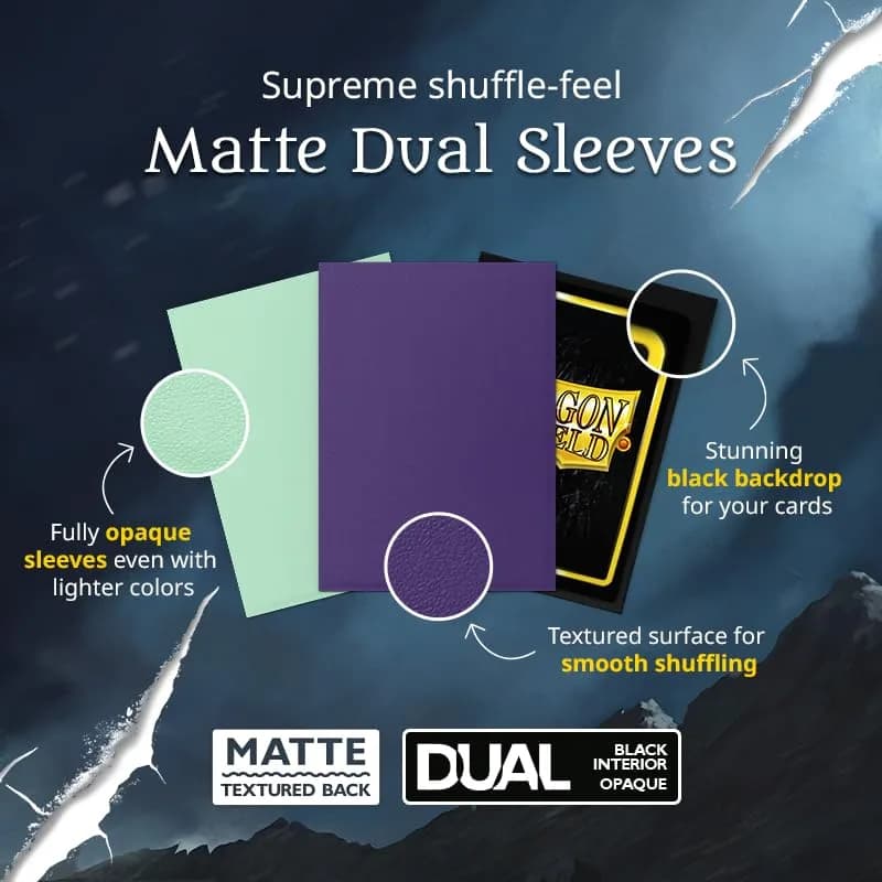 Dragon Shield Matte Dual Standard Size Card Sleeves (100 CT, Lightning) | Premium TCG Protection - view 4