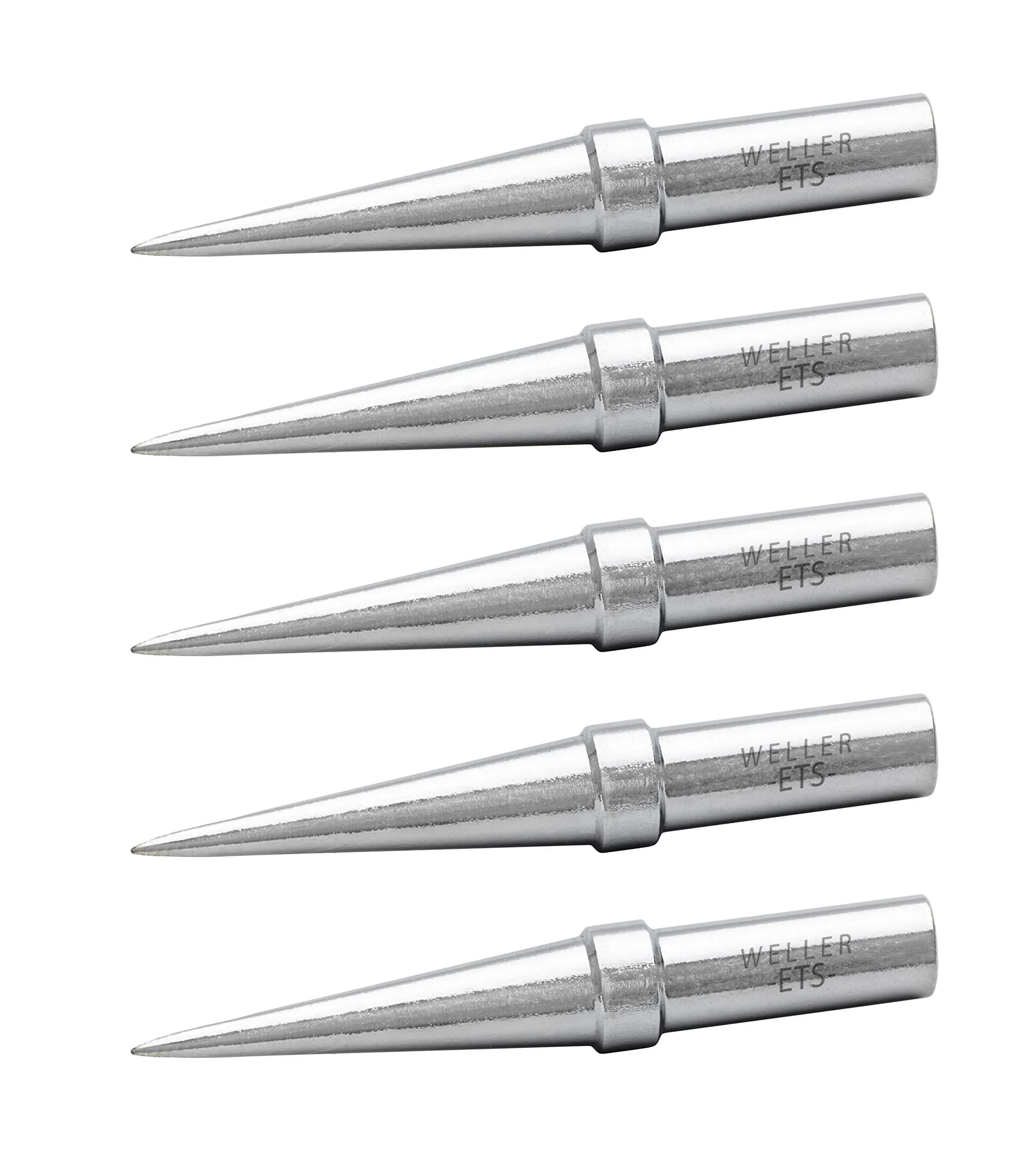 Weller Genuine ET Soldering Tips (TETS-5) Conical 0.4mm | 5-Pack for WE1010 Station - main product image
