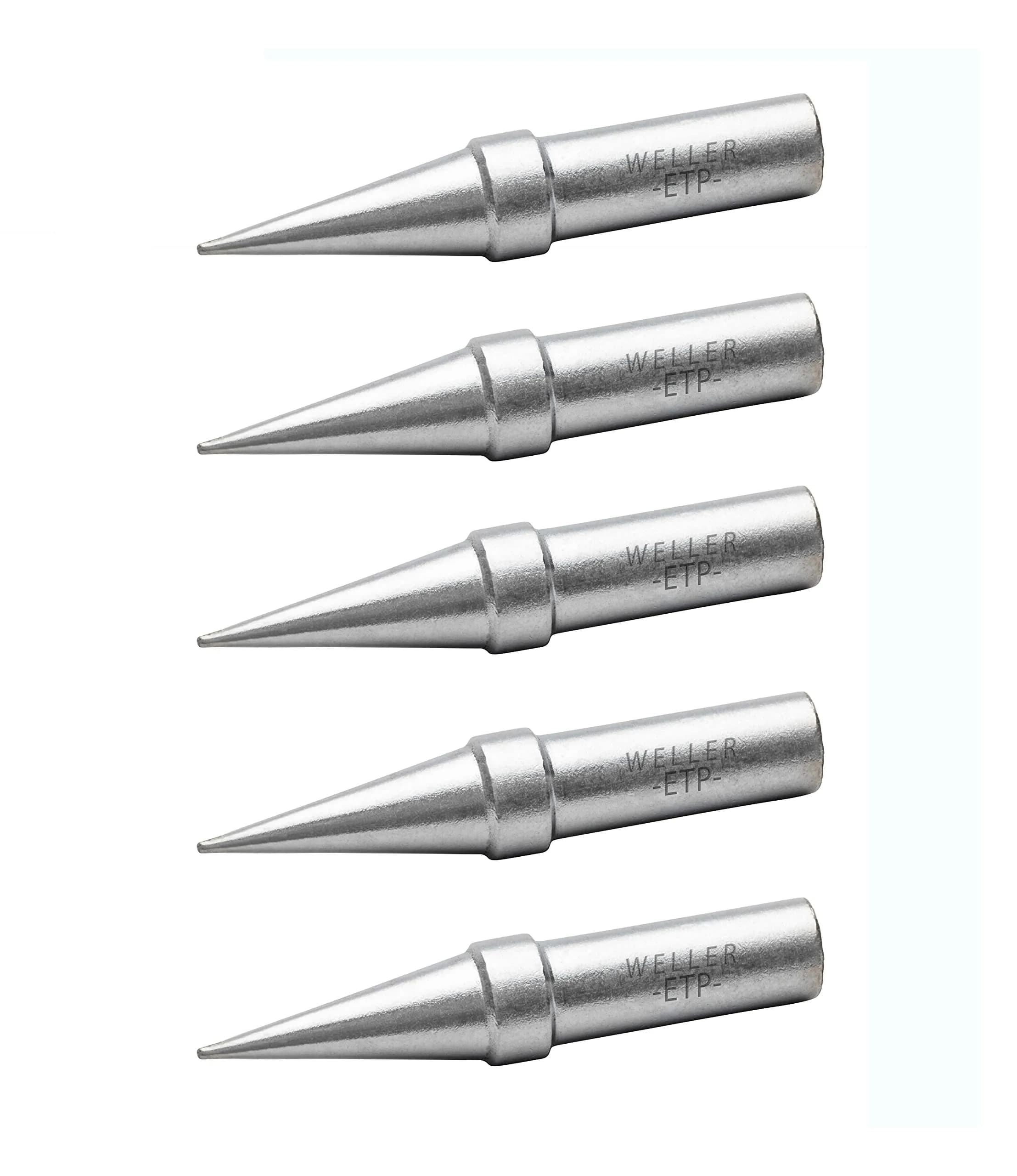 Weller ETP-5 Soldering Tip Set | 5 PCS Conical 0.8mm (0.031")