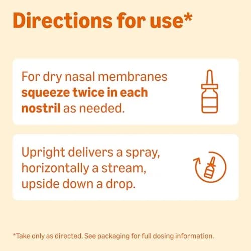 Amazon Basics Saline Nasal Moisturizing Spray 1.5 fl oz (44ml) | Soothes Dry Nasal Passages thumbnail 5