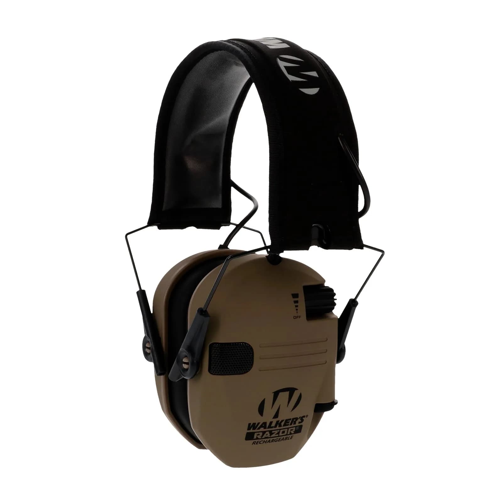 Walker's Razor Rechargeable Electronic Earmuffs FDE | 21dB Noise Reduction Rating - main product image