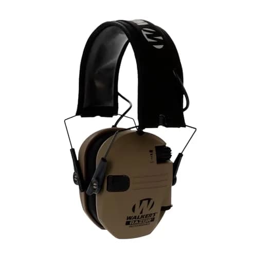 Walker's Razor Rechargeable Electronic Earmuffs FDE | 21dB Noise Reduction Rating thumbnail 1
