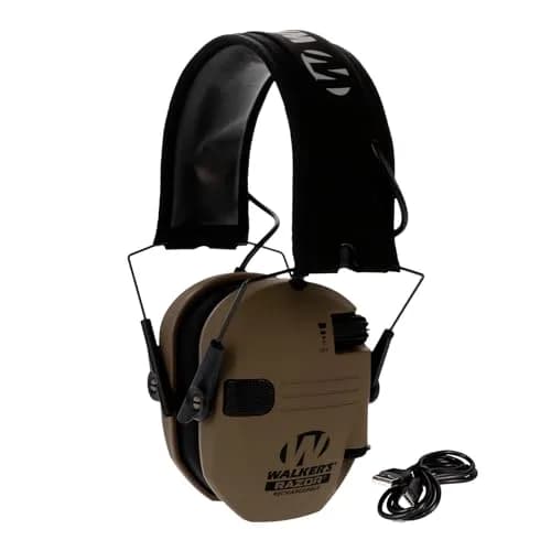 Walker's Razor Rechargeable Electronic Earmuffs FDE | 21dB Noise Reduction Rating thumbnail 3