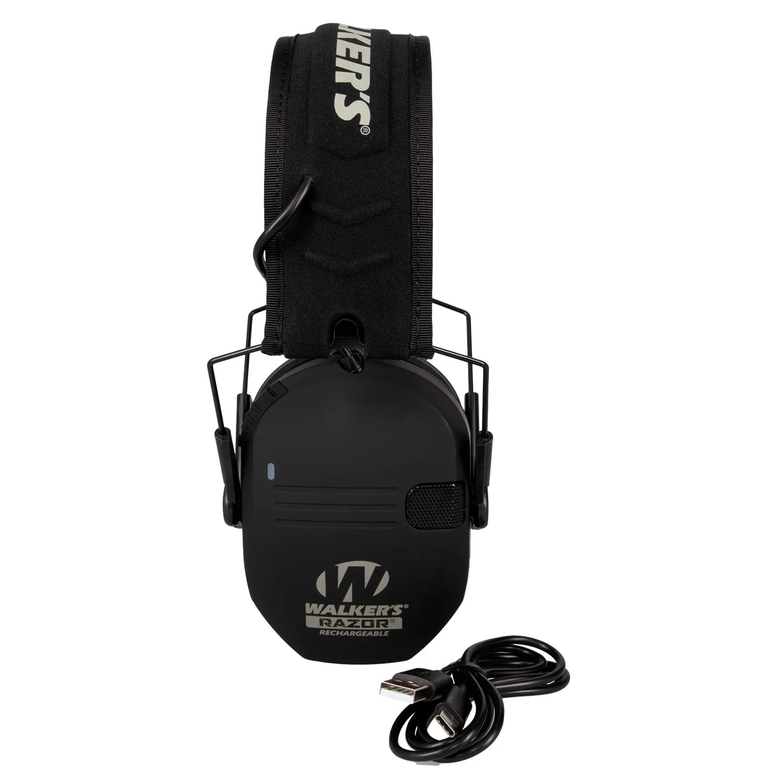 Walker's Razor Rechargeable Electronic Earmuffs | 21dB NRR, 80-Hour Battery, USB-C Charging, Black - view 5