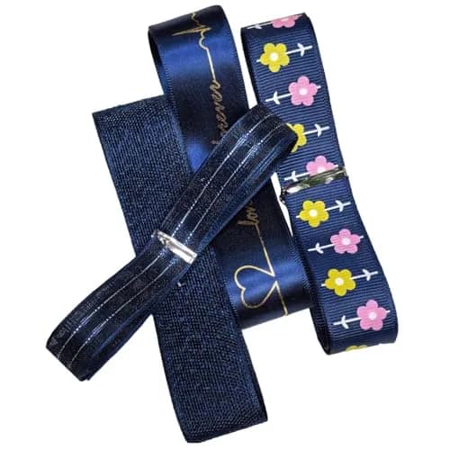 Libiline Navy Blue Grosgrain Satin Ribbon 25mm (1") | 20 Yards Craft DIY Accessory thumbnail 3