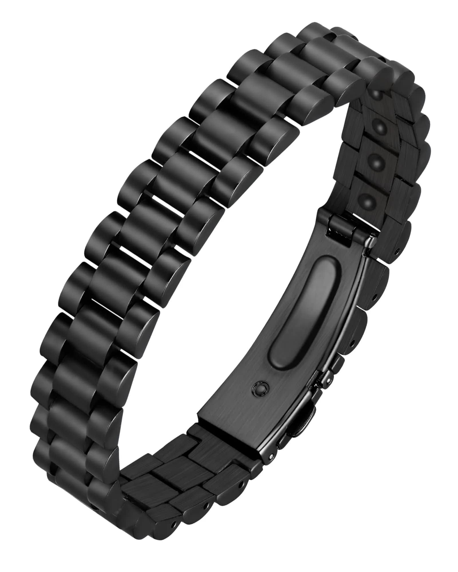 Jecanori Hematite Magnetic Bracelet for Men, 22cm (8.66 Inch) | Hypoallergenic & Adjustable - main product image
