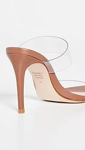 SCHUTZ Ariella Sandals 7.5 Medium US | Wood, Brown, Clear, Heeled 90mm thumbnail 4