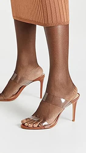 SCHUTZ Ariella Sandals 7.5 Medium US | Wood, Brown, Clear, Heeled 90mm thumbnail 2