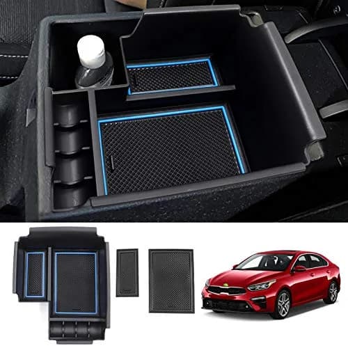 Autorder Center Console Organizer for Kia Forte 2019-2024 | Secondary Insert Tray with 2 Color Mats thumbnail 3