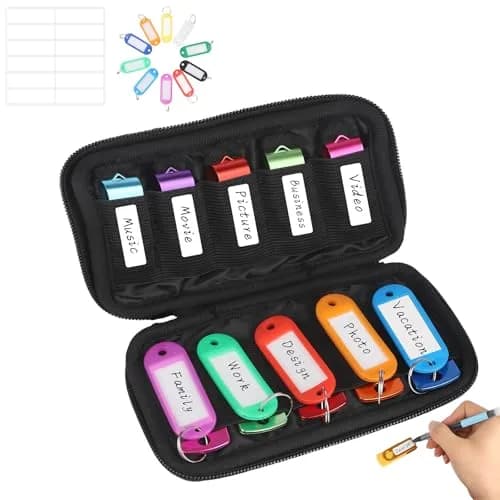 vellgo USB Flash Drive Case with 10 Slots | Portable Organizer for USB Memory Sticks thumbnail 1
