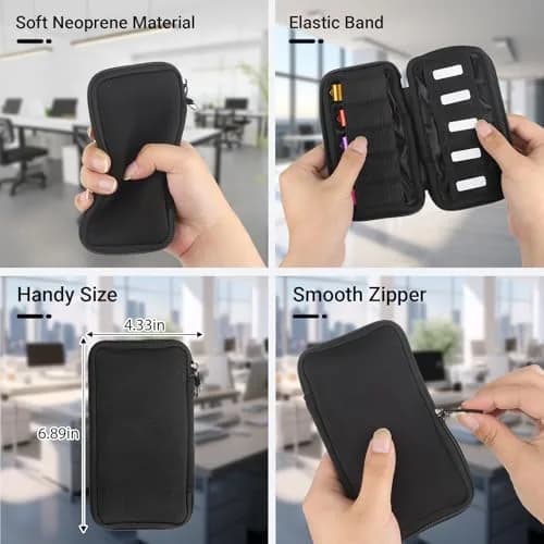 vellgo USB Flash Drive Case with 10 Slots | Portable Organizer for USB Memory Sticks thumbnail 5