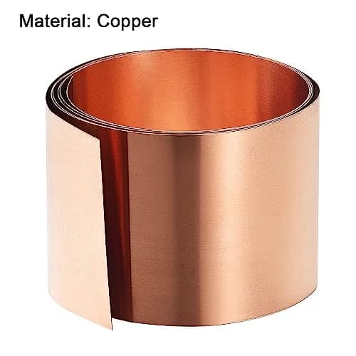 uxcell Copper Sheet Roll 0.1mm x 1000mm x 50mm | Pure Copper Foil Plate for DIY & Industrial Use thumbnail 3