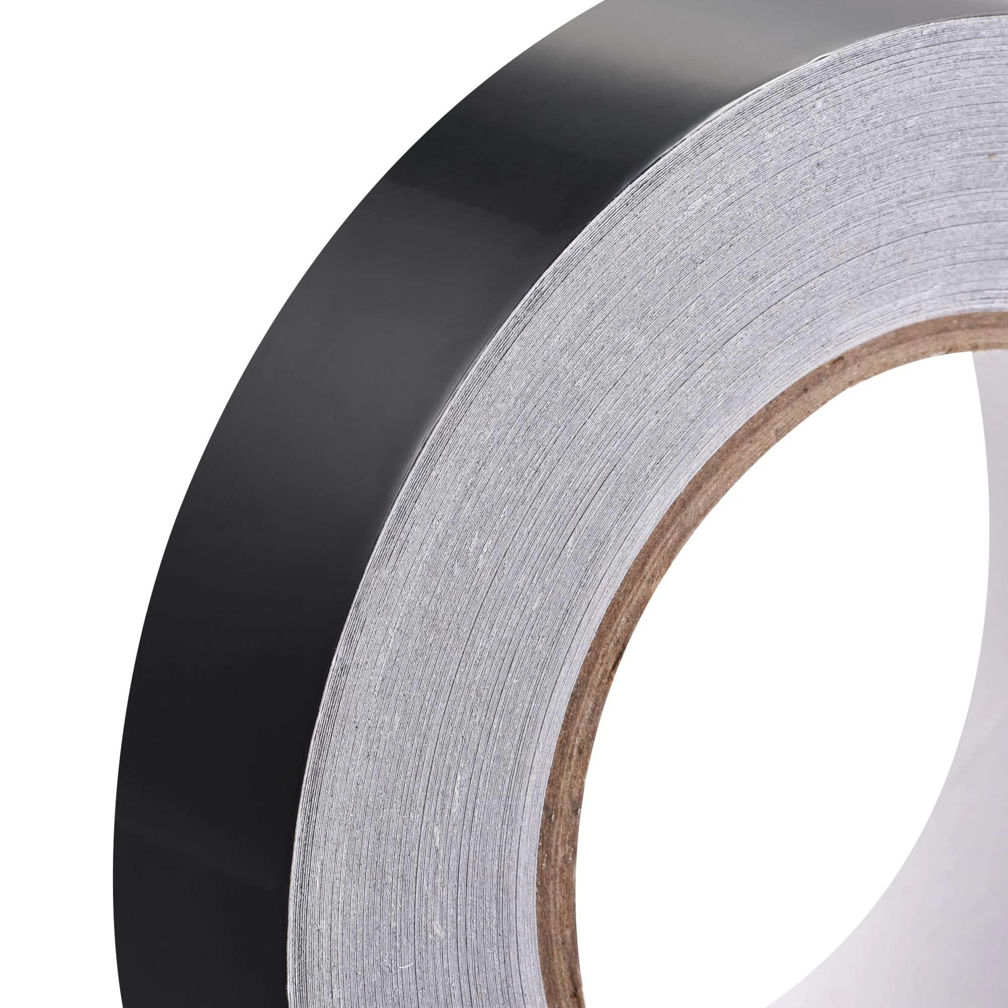 uxcell Black Matte 25mm x 50m Aluminum Foil Tape | Non-Reflective HVAC Sealing Tape - view 4