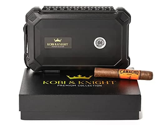 Kobi & Knight Travel Cigar Humidor with Hygrometer | Waterproof, Shockproof & Portable for 6 x 8-Inch Cigars thumbnail 1