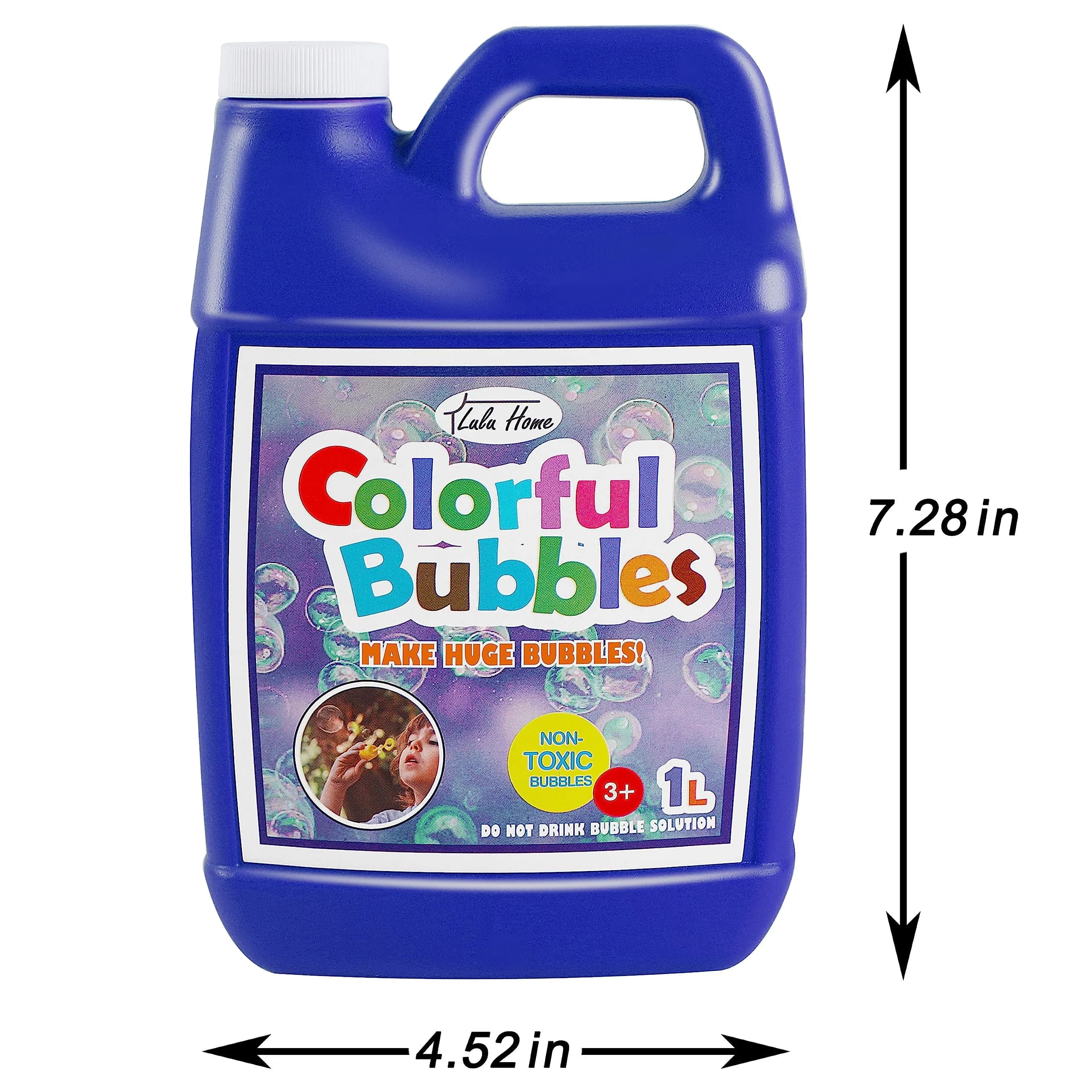 Lulu Home Concentrated Bubble Solution (1 L / 33.8 OZ) | Non-Toxic Bubble Maker Refill for Kids - view 2