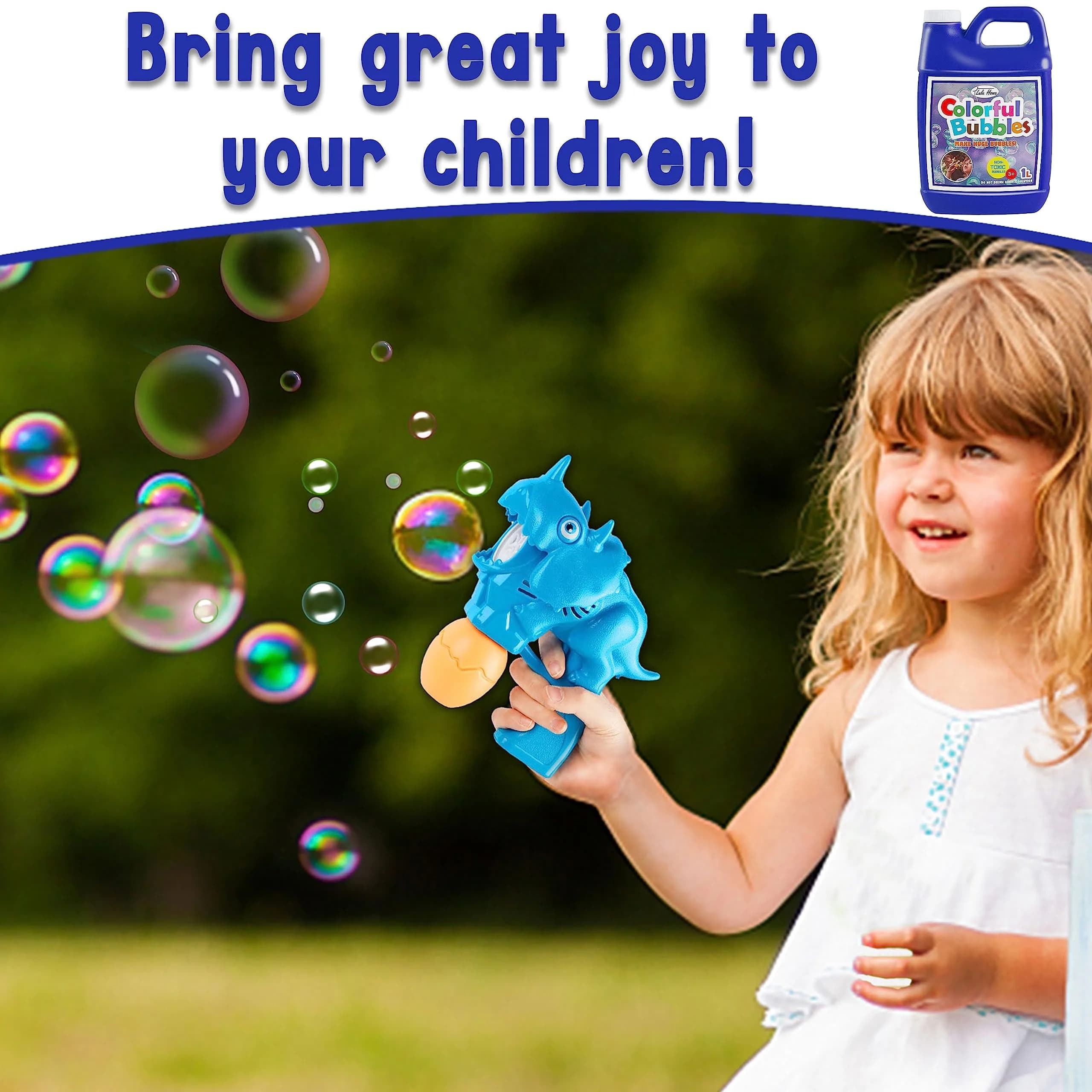 Lulu Home Concentrated Bubble Solution (1 L / 33.8 OZ) | Non-Toxic Bubble Maker Refill for Kids - view 3