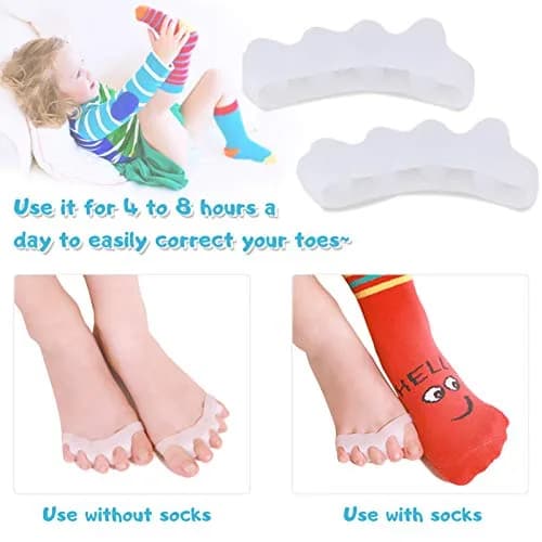 ERSANLI Children’s Gel Toe Separator & Bunion Corrector 2 Pcs | Supports Natural Toe Alignment for Kids thumbnail 5