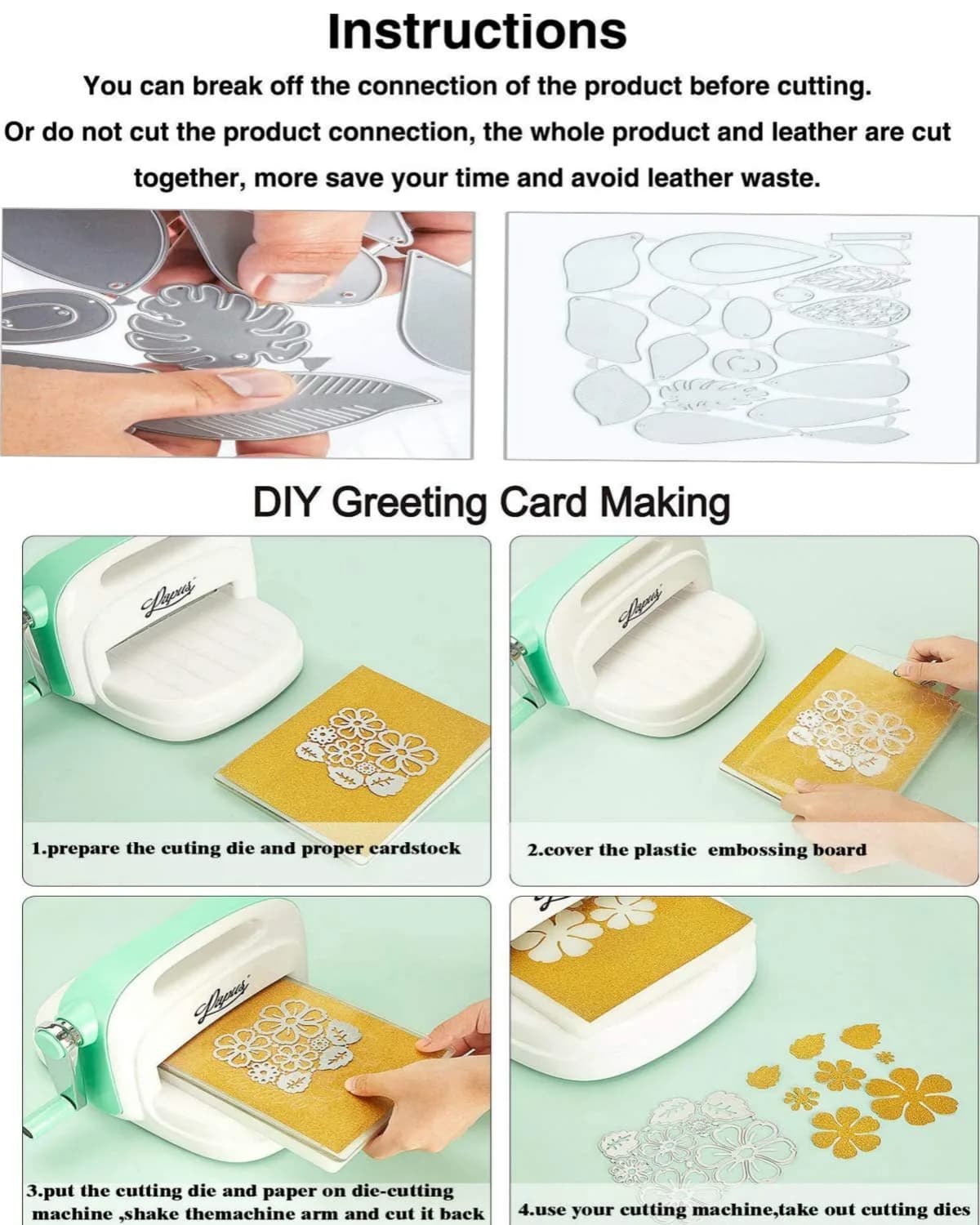 SunnyKids Circle Flowers Lace Metal Cutting Die Cuts 11.2cm (4.41in) | DIY Card Making Stencils for Papercrafts - view 5