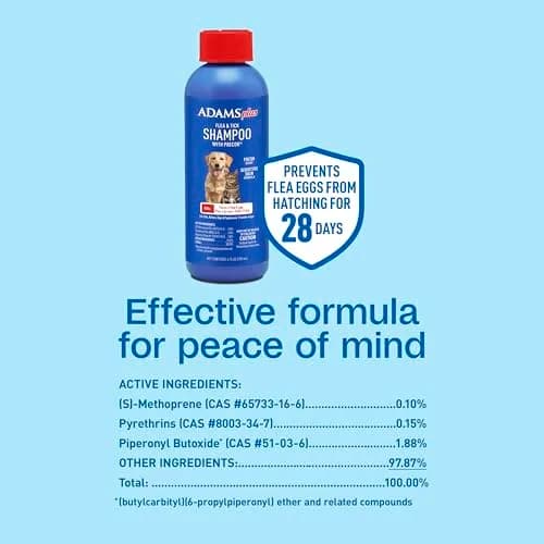 ADAMS Plus Flea & Tick Shampoo with Precor 177ml (6 Fl Oz) | Kills Fleas, Ticks, Eggs & Lice thumbnail 8