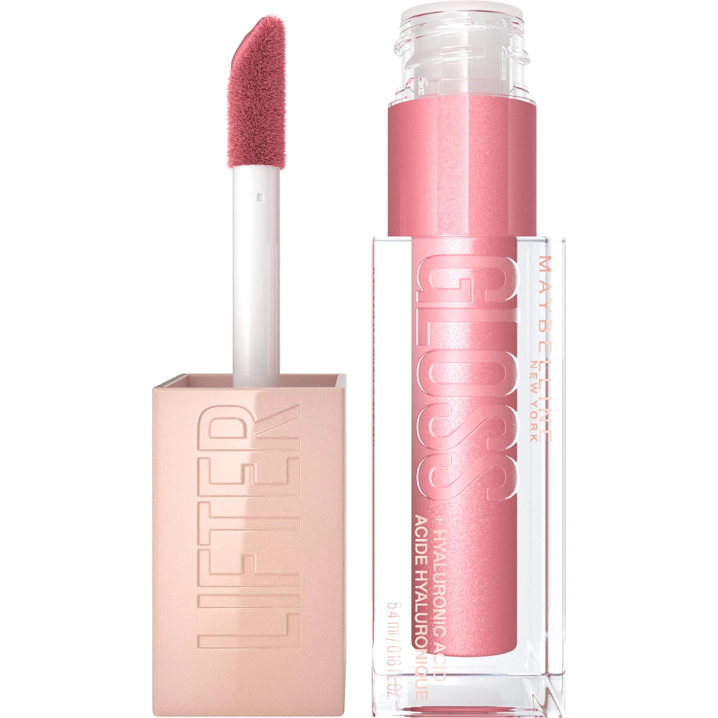 Maybelline Lifter Gloss Hydrating Lip Gloss With Hyaluronic Acid, Brass, 0.18 Fl Oz (Pack of 2) | High Shine & Fuller Look - main product image