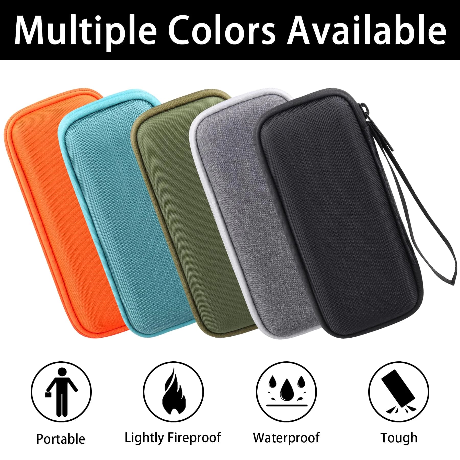 khanka Case for Sonos Roam 2/Sonos Roam Portable Bluetooth Speaker,Black | Hard EVA Waterproof Travel Cover - view 8