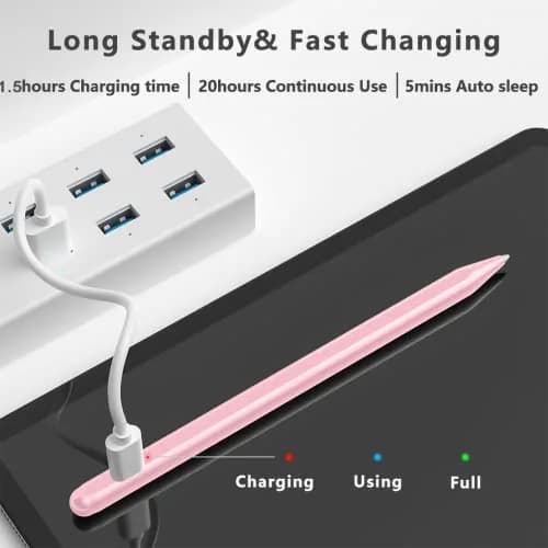 XIRON Stylus Pen for iPad 2018-2026 | Palm Rejection & Fast Charging (70-120 chars) thumbnail 6