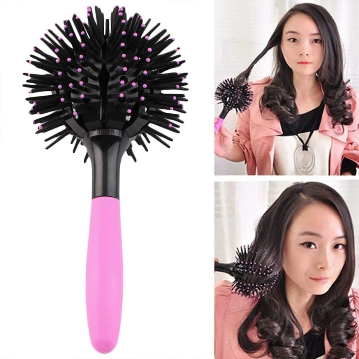 Aaiffey 3D Round Hair Brush 10.5cm (4.13in) Ball Diameter | Detangling & Blow Drying Styling Tool thumbnail 4