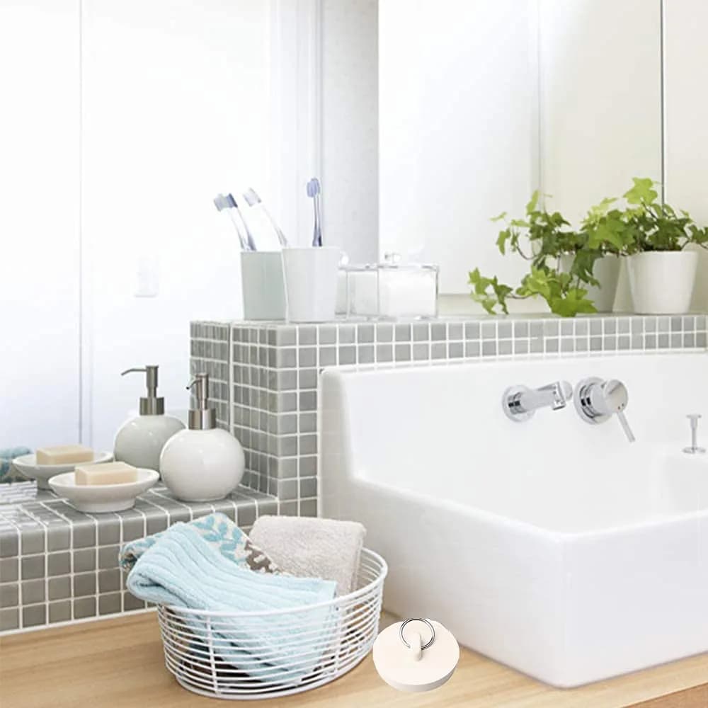 CICITOYWO 4-Piece Rubber Drain Stopper Set | Seals Tightly for Bathtubs & Sinks - view 6