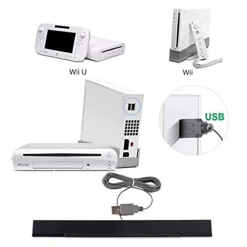 Aokin USB Sensor Bar for Wii, Wii U | 8.2 ft/250 cm USB Wired Infrared Sensor thumbnail 7