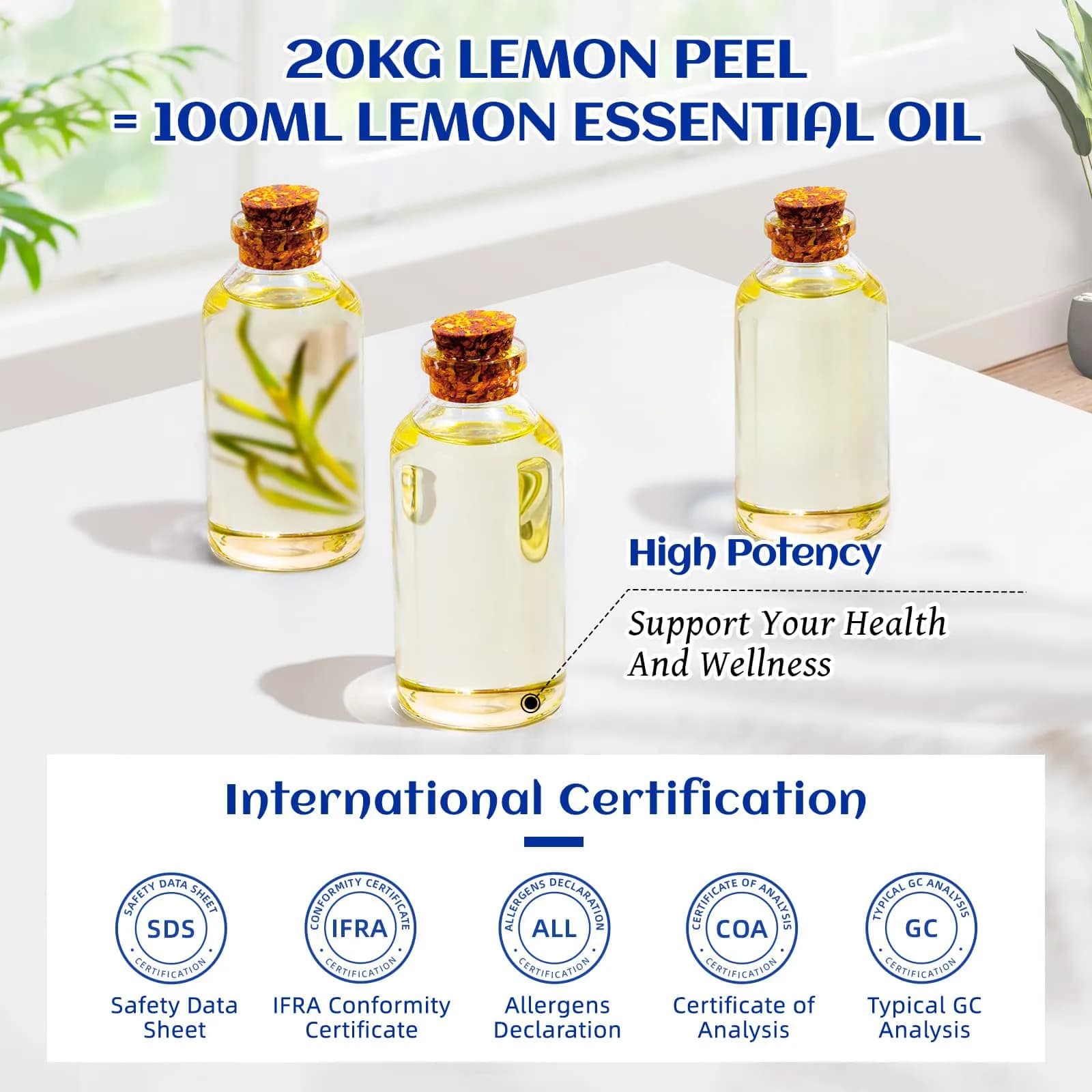 HIQILI Lemon Essential Oil 3.38 Fl Oz (100ML) | Pure Cold-Pressed Italian Lemon Scent for Cleaning & Aromatherapy - view 7