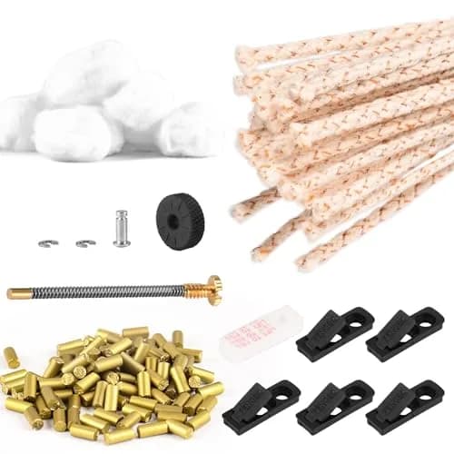JINMUNIC Universal Lighter Repair Kit for Zippo and Most Fluid Kerosene Lighters | 148 Pieces — Kit 1