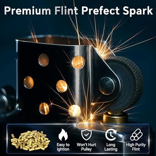 JINMUNIC Universal Lighter Repair Kit for Zippo and Most Fluid Kerosene Lighters | 148 Pieces thumbnail 4